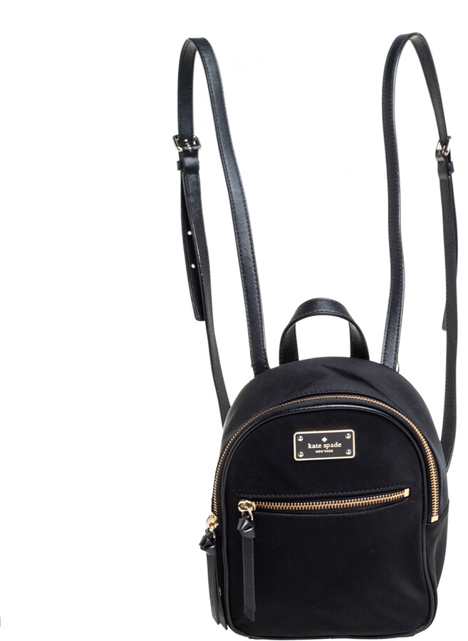 kate spade black nylon backpack