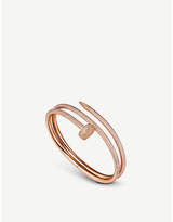 Cartier Juste un clou 18ct pink-gold and diamond double bracelet