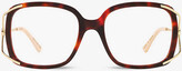 Thumbnail for your product : Gucci GG0648O square-frame tortoiseshell optical glasses