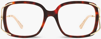Gucci GG0648O square-frame tortoiseshell optical glasses