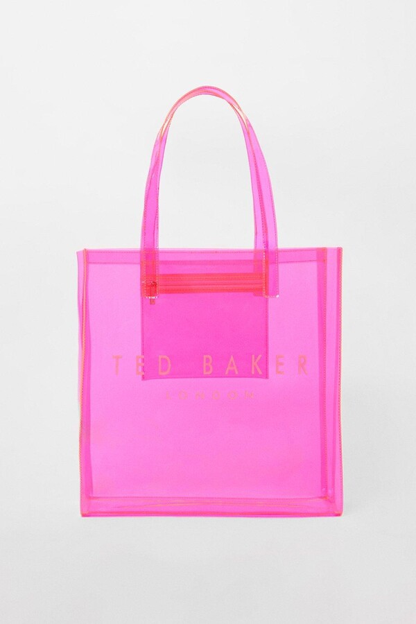Ted Baker Sheicon Transparent Large Icon Bag Bright Pink ShopStyle