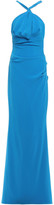 Thumbnail for your product : Talbot Runhof Cutout Gathered Stretch-crepe Gown