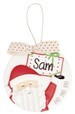 Thumbnail for your product : Mud Pie Santa Ornament With Personalization Sticker