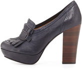 Thumbnail for your product : Frye Naiya Leather Loafer Pump, Navy