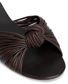 Michael Kors Collection Knotted Leather Slides