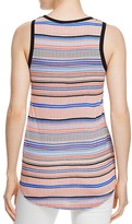 Thumbnail for your product : Three Dots Stripe Print Tank Top