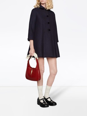 Gucci Cropped Sleeves Pleated Coat