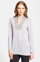 Thumbnail for your product : Tory Burch 'Marin' Embellished Merino Wool Tunic