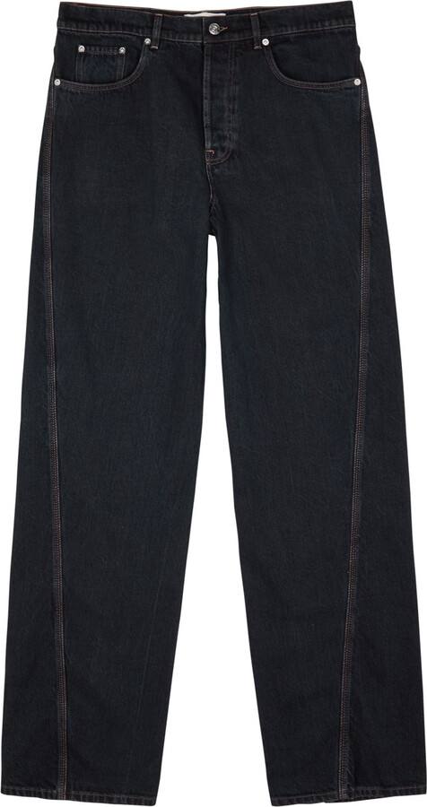 Lanvin Twisted Straight-leg Jeans