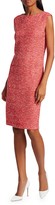 Thumbnail for your product : St. John Marled Space Dyed Tweed Knit Sheath Dress