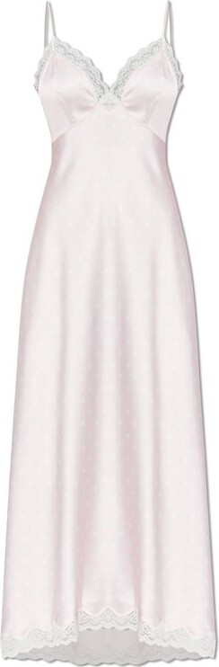 LoveShackFancy Polka Dot Slip Dress