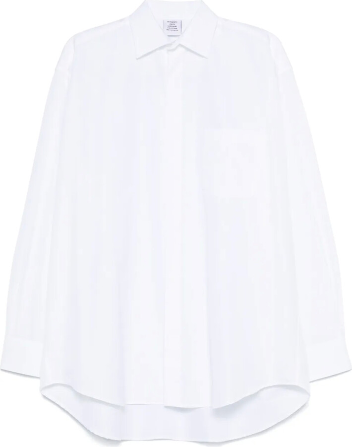 Vetements Logo-Jacquard Shirt