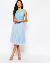 Thumbnail for your product : Maya Embellished Top Midi Dress with Tulle Skirt