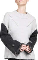 Thumbnail for your product : POL Denim Sleeve Sweater
