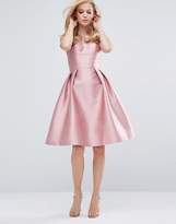 Thumbnail for your product : Chi Chi London Structured Satin Prom Dress