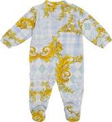Thumbnail for your product : Versace Children Baby Acanthus stretch-cotton onesie