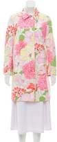 Thumbnail for your product : Burberry Floral Knee-Length Coat