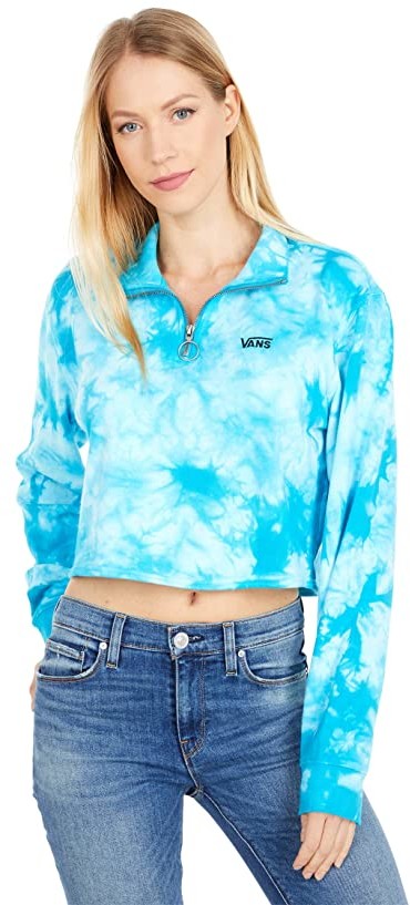 vans mix up half zip sweatshirt