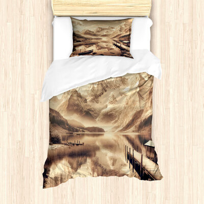 Ambesonne Microfiber Duvet Cover Set