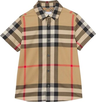 Burberry Children Vintage Check Short-Sleeved Shirt