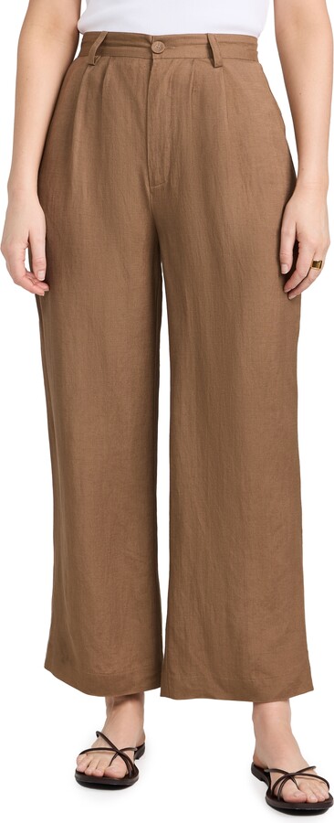 ROLLA'S Chloe Pleat Linen Pants