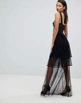 Thumbnail for your product : ASOS Tall TALL Embroidered Corset Maxi Prom Dress