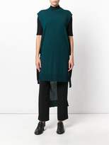 Thumbnail for your product : MM6 MAISON MARGIELA high-low hem knitted long top