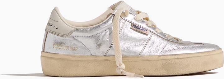 Golden Goose Soul-Star Sneaker in Silver/White/Milk