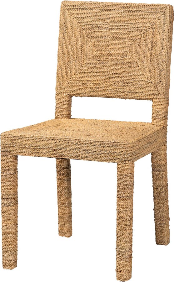 Anfield Natural Seagrass Mahogany Dining Chair