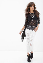 Thumbnail for your product : Forever 21 Forever21 Eyelash Lace Top