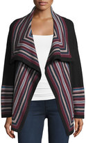 Thumbnail for your product : Joie Dagna Striped Wool Open-Front Cardigan