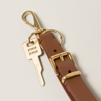 【関税&送料込】Miu Miu Miu Shirt Leather Key Ring Miu Miu Leather Shirt Keychain | Harrods UK