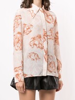 Thumbnail for your product : Karen Walker Blossom floral-print silk shirt