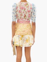 Thumbnail for your product : LoveShackFancy Arlo Floral-print Silk-georgette Mini Dress - Multi