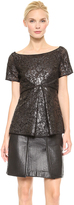Thumbnail for your product : J. Mendel Short Sleeve Top