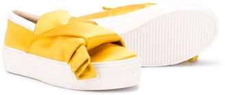 No21 Kids TEEN knotted slip-on sneakers