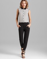 Thumbnail for your product : Yigal Azrouel Cut25 by Jumpsuit - Pinstripe Crepe