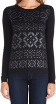 Thumbnail for your product : Shae Coated Fairisle Printed Pullover