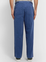 Thumbnail for your product : Mr P. Herringbone Cotton and Linen-Blend Chinos - Men - Blue - UK/US 36