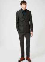 Thumbnail for your product : Selected Gray Textured Double Breasted Suit Jacket