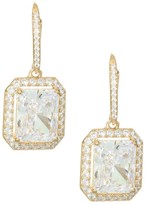 Thumbnail for your product : Adriana Orsini 18K Goldplated Sterling Silver Framed Rectangle Leverback Earrings