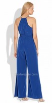 Thumbnail for your product : Laundry by Shelli Segal Ruffle Front Crepe Jumpsuits  from Laundry