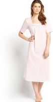Thumbnail for your product : Sorbet Classic Cotton Dobby Nightdress - Pink