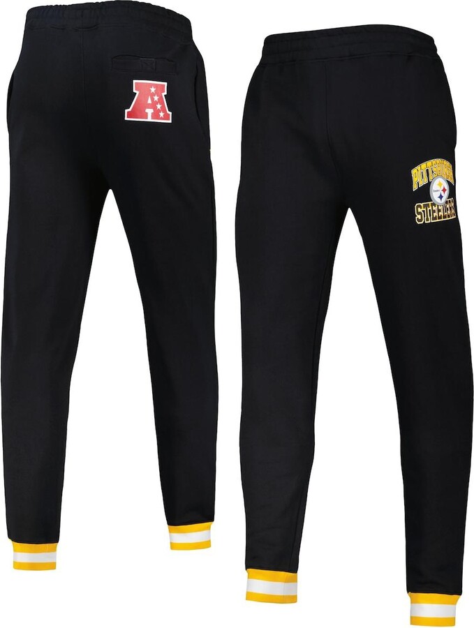 Men's Starter Black Pittsburgh Steelers Blitz Fleece Jogger Pants