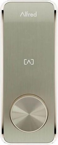 Alfred DB2SKEYSN DB2S Smart RFID Deadbolt Lock with Key - Satin Nickel