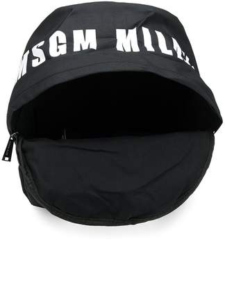 MSGM Kids logo print backpack
