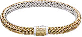 Thumbnail for your product : John Hardy Classic Chain Small Reversible Silver & Gold Bracelet