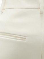 Thumbnail for your product : Valentino High-rise Leather Shorts - Ivory