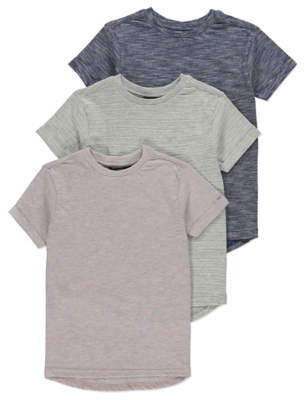 George Textured Short Sleeve T-Shirts 3 Pack