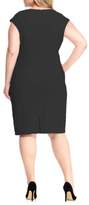 Thumbnail for your product : London Times Embellished Empire Waist Dress